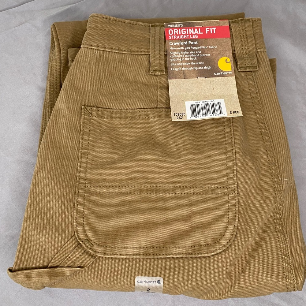 Women’s Carhartt Rugged Flex Loose Fit Canvas Work Pant